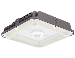 LED canopy light for gas station, parking garage and covered commercial lighting
