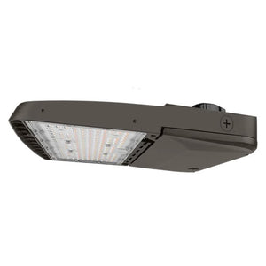 LED Parking Lot Shoebox Light, 150/120/100/80W Adjustable Output, Selectable 3CCT, AC120-277V