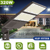 LED Parking Lot Shoebox Light 192W/256W/320W Selectable 5000K 277-480V with Photocell