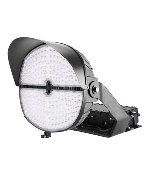 500W LED Stadium Light, 68,000 Lumens, 5700K, 200-480VAC, IP65 Outdoor Sports Field Flood Light, 60° Beam Angle