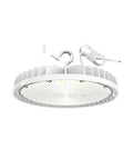 200W Tunable LED UFO High Bay Light, 120W/160W/200W Selectable, 28000LM, 100-277V, 4500K/5000K/5700K, 120° Beam Angle | 200W