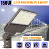 150W LED Parking Lot Shoebox Light 90W/120W/150W Selectable 5000K 100-277V with Photocell
