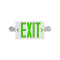 DM-EM119 LED Exit Sign with Emergency Lights, Letter Combo Emergency Exit Light, 120/277V, 90-Min Battery Backup, cETLus | GREEN