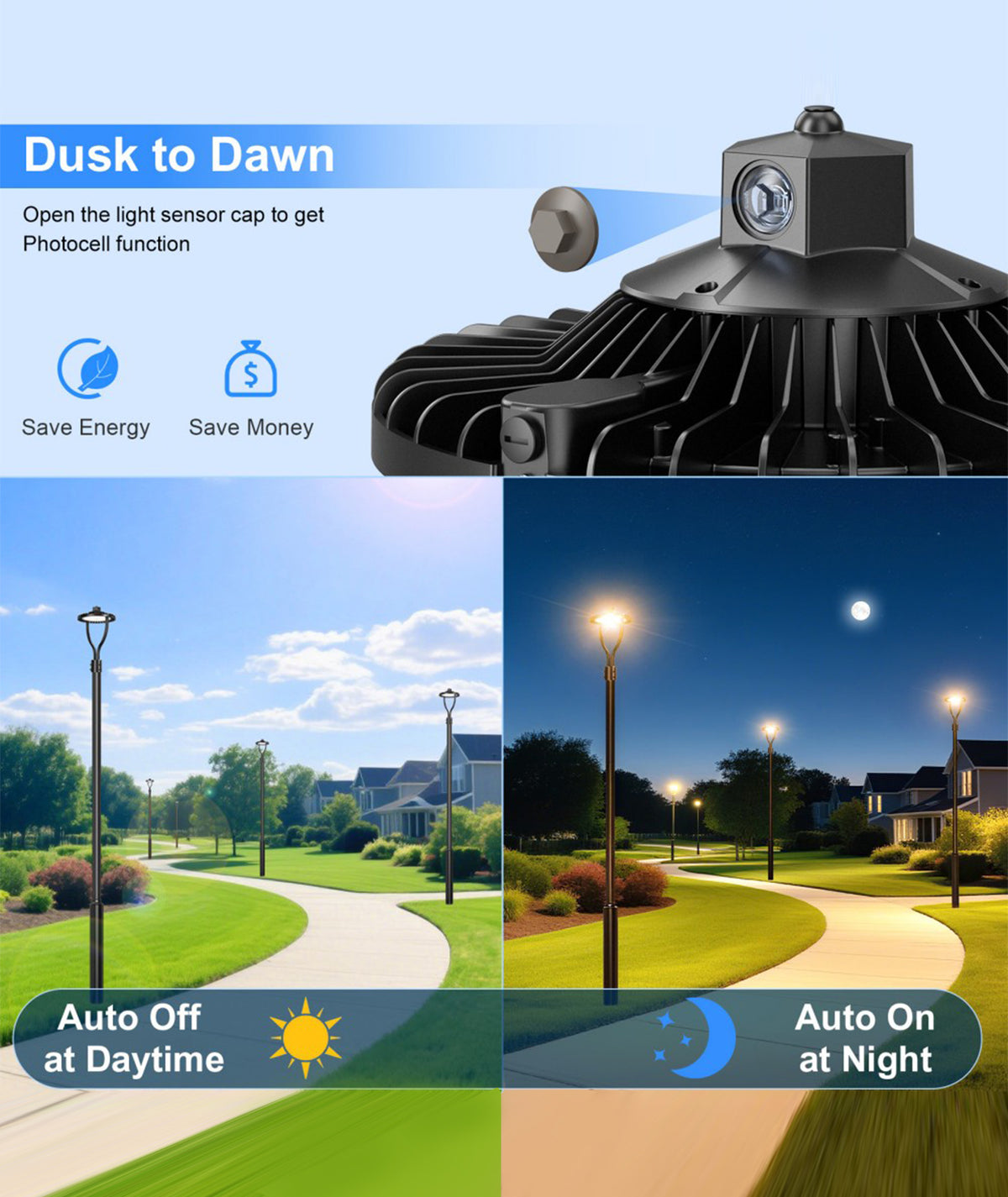 LED Circular Post Top Area Light