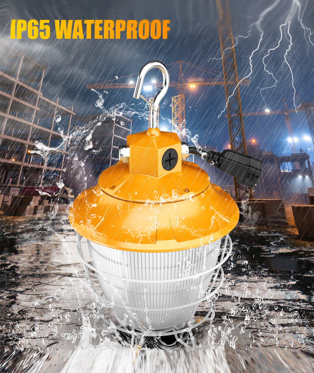 Commercial LED lighting fixture with selectable CCT, 100-277V for commercial lighting