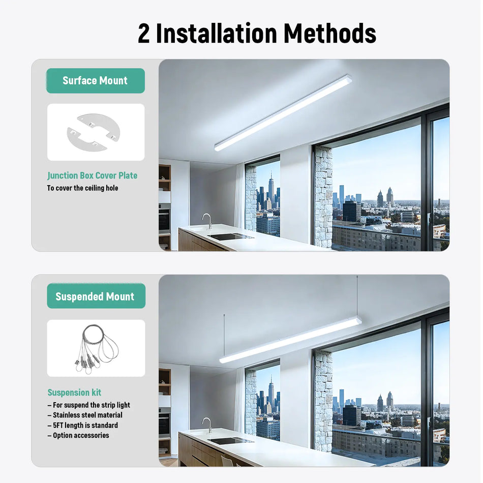 LED Linear Strip Light - ST05 120-277V  10080lm ETL DLC | 68W 4FT