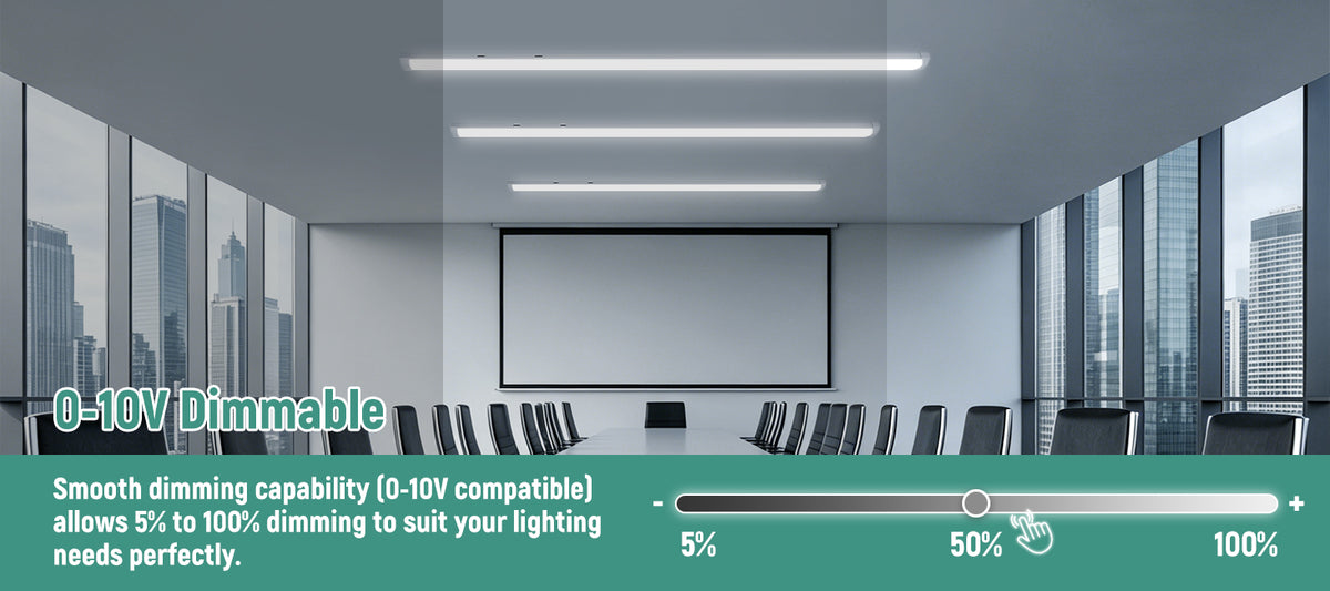 4FT LED Wraparound Light 20W/30W/40W Wattage & 5CCT Selectable 5000LM 120-277V