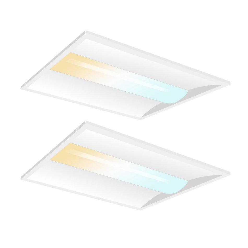 LED Troffer Light 120-277V 40W 5200 Lumens ETL DLC | 2x2FT 2.5mm Sensor Base