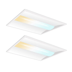 LED Troffer Light 120-277V 40W 5200 Lumens ETL DLC Premium | 2x2FT 3.5mm Sensor Base