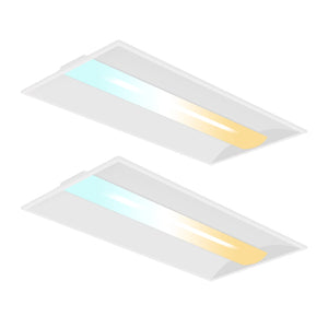 LED Troffer Light 120-277V 72W 9360 Lumens ETL DLC Premium | 2x4FT Sensor Base EM