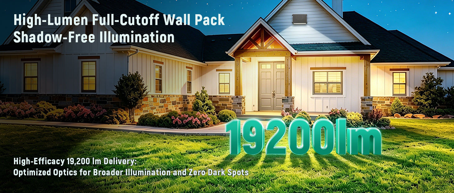 Full Cutoff LED Wall Pack Light 60W-120W Selectable,120–277V | WP11
