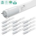 LED Glass Tube 120-277V 2100lm ETL, DLC, FCC | 15W 4FT (Milky)