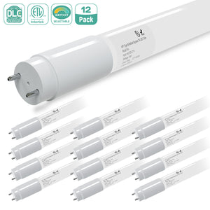 LED Glass Tube 120-277V 2100lm ETL, DLC, FCC | 15W 4FT (Milky)