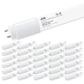 30-Pack 4FT T8 LED Tube Type A+B, 120-277V, UL & DLC Premium | AB 18W 5000K