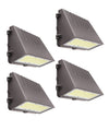4 PACK Full Cutoff LED Wall Pack with downward light distribution