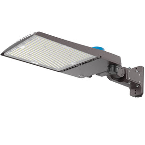 LED Shoebox Area Light 300W / 240W / 200W 51000 Lumens UL, DLC Premium | 120-277V with Photocell Base