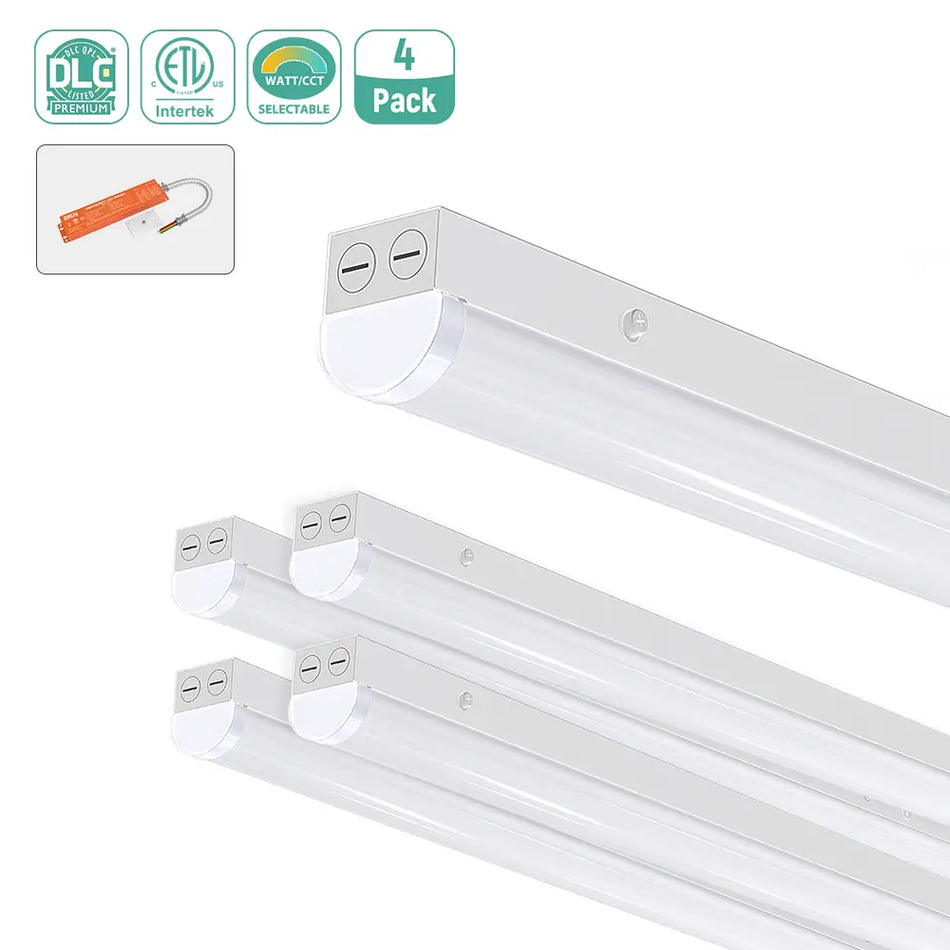 8FT LED Linear Strip Light – 70W/80W/90W Selectable, 5CCT, Emergency Backup