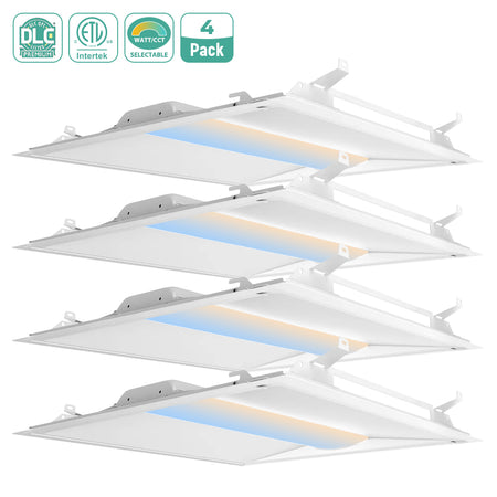 JCELighting Selectable Wattage LED Troffer Retrofit Kit 1x4-2x4