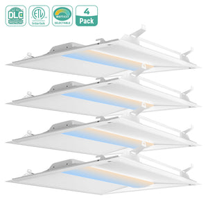 4-pack 1×4, 2×2 & 2×4 LED Troffer Retrofit Kit – Wattage & CCT Selectable