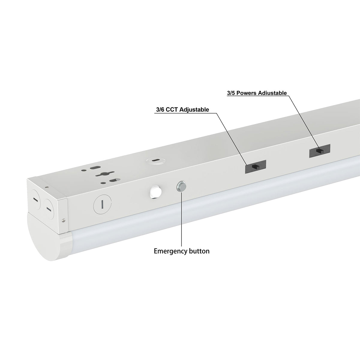 4FT commercial LED linear strip light 6-pack