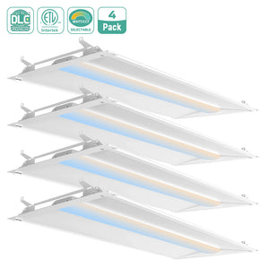 2x4 LED Troffer Retrofit Kit 25W 30W 35W 3CCT 4pack