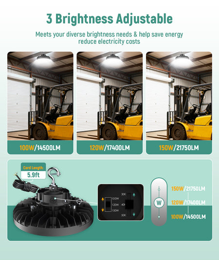 LED UFO High Bay Light for factory and manufacturing lighting