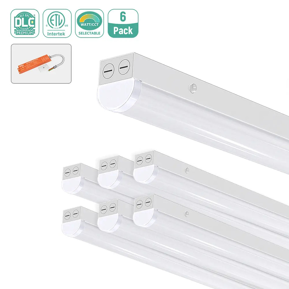 4FT LED Linear Strip Light – 20W/30W/45W Selectable, 5CCT, Emergency Backup