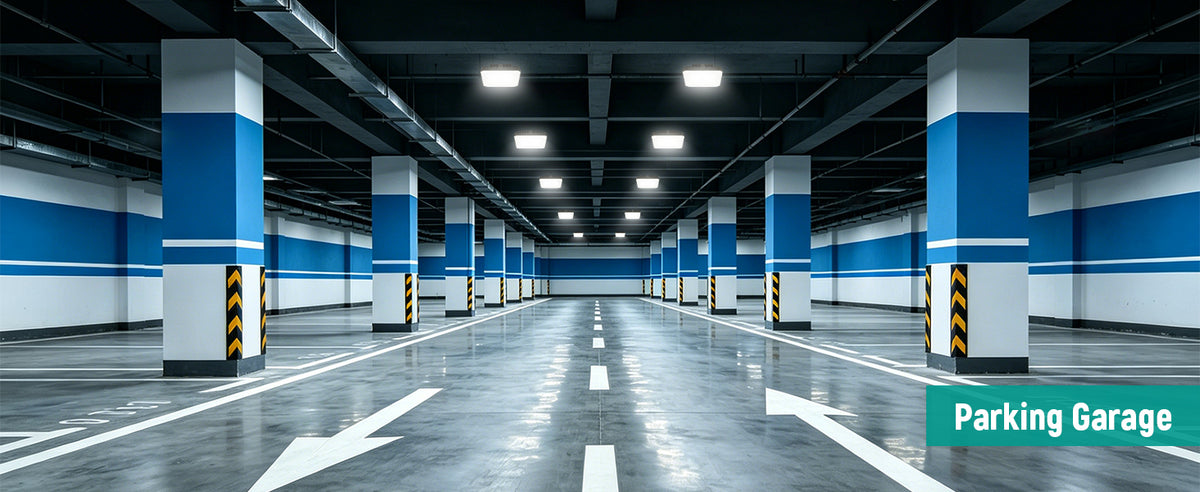 LED Garage Canopy Light 40W-75W, 3CCT Selectable, IP65 | CP02
