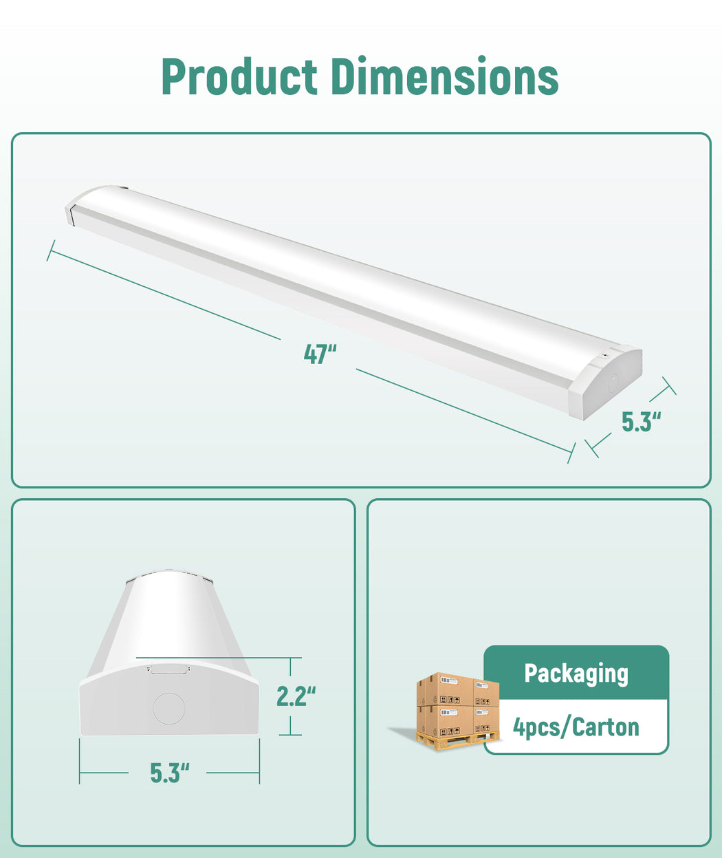 LED Wraparound Light optional hanging installation