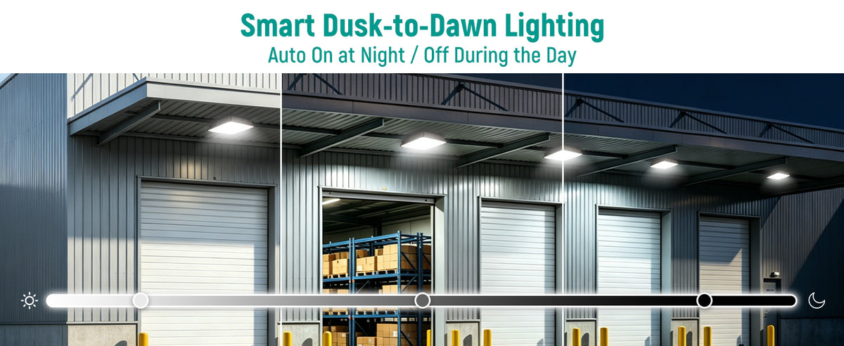 LED Garage Canopy Light 40W-75W, 3CCT Selectable, IP65 | CP02