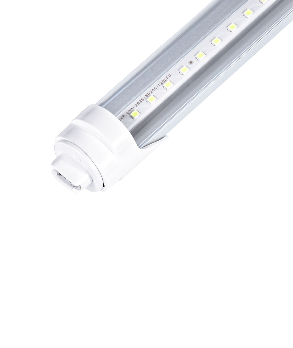 8FT LED Tube Light 100-277V 40W 5000 Lumens ETL | R17D 5000K