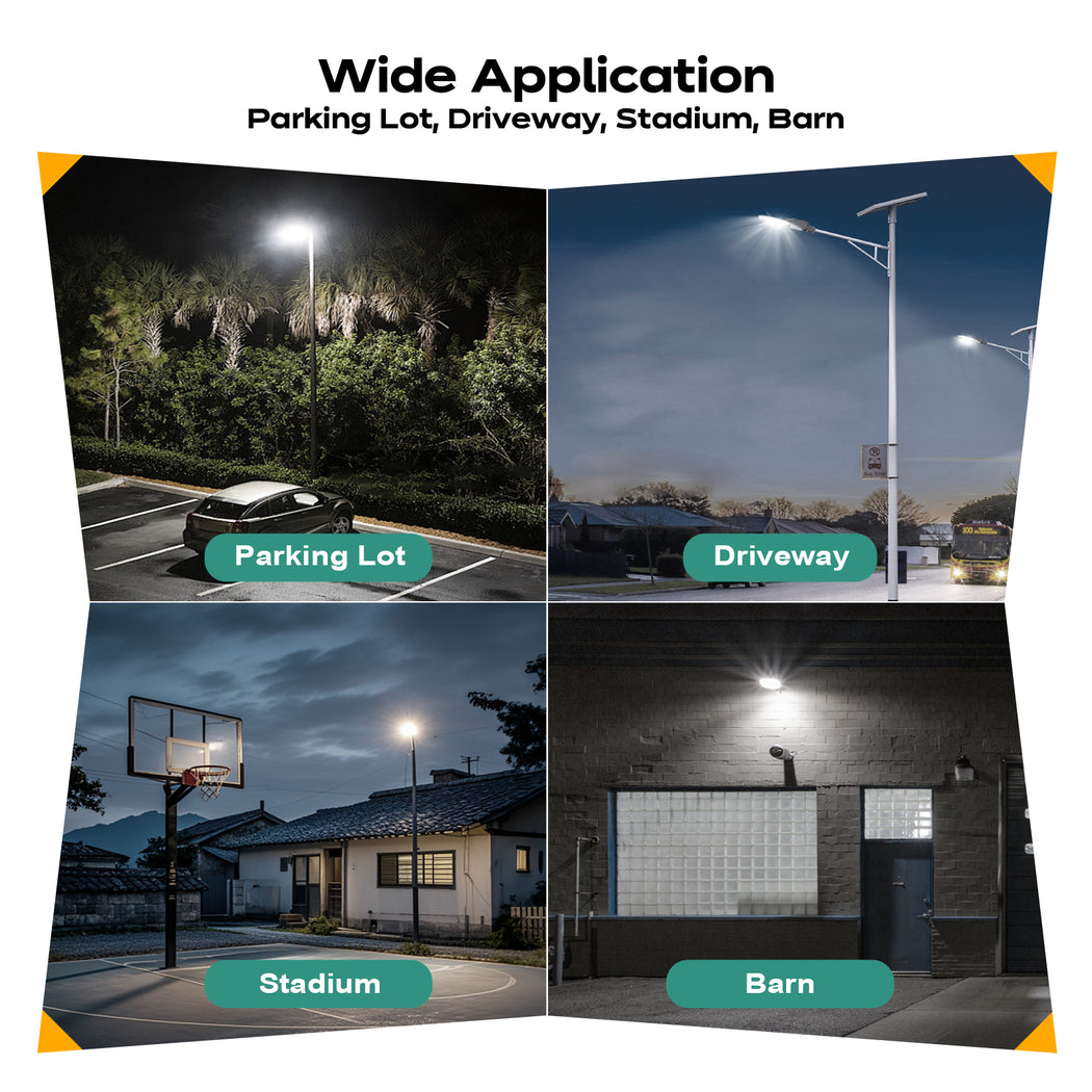 LED Shoebox Area Light 300W / 240W / 200W 51000 Lumens UL, DLC Premium  | 277-480V with Photocell Base