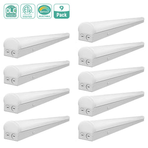 4FT LED Vapor Tight Light 20W/40W/50W/60W/70W Selectable 5CCT 120-277V UL DLC – 9 Pack