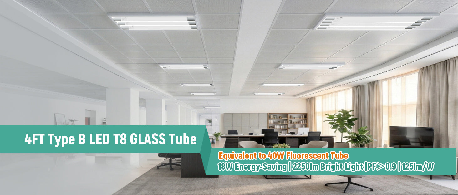 LED T8 Tube 4FT Type A+B, 5CCT & 5 Wattage Selectable | 24W