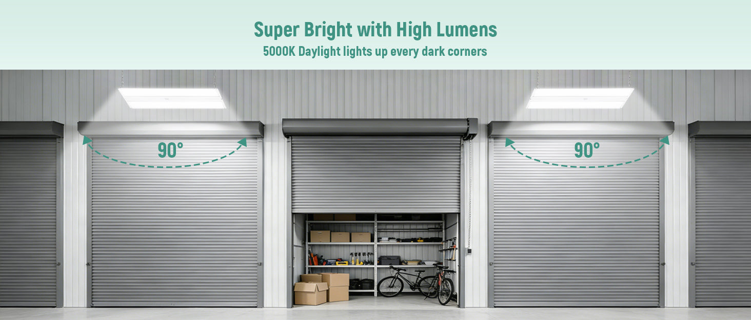 2FT LED Linear High Bay Light - 165W/150W/130W Selectable, 23,100 Lumens, 4000K/5000K | 165W