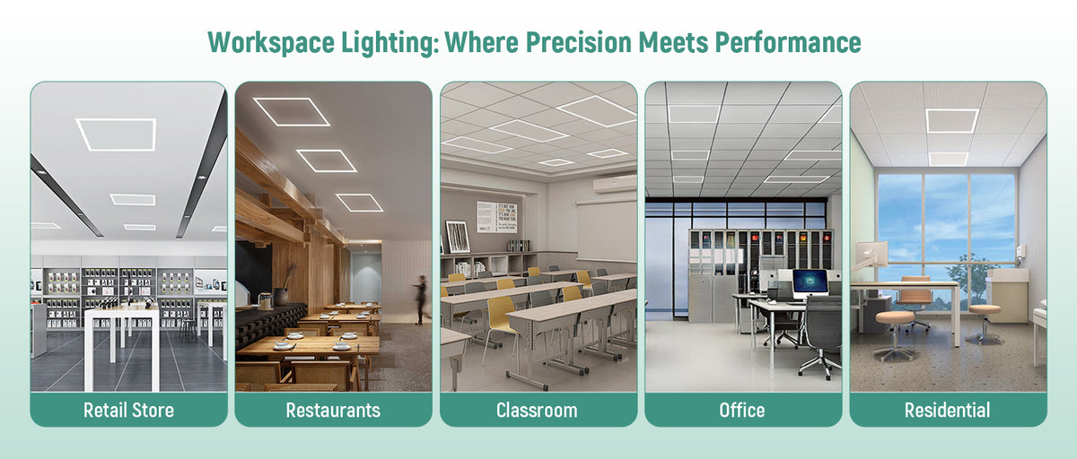 LED Frame Light 120-277V 60W 7500 Lumens ETL DLC Premium | 60W 2x4FT
