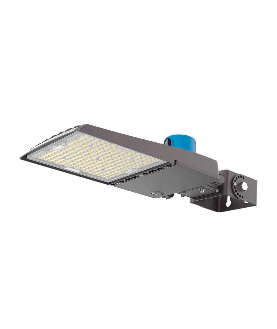 LED Shoebox Area Light 100/120/150W 25,500 Lumens UL ,DLC Premium | 120-277V With Photocell Base