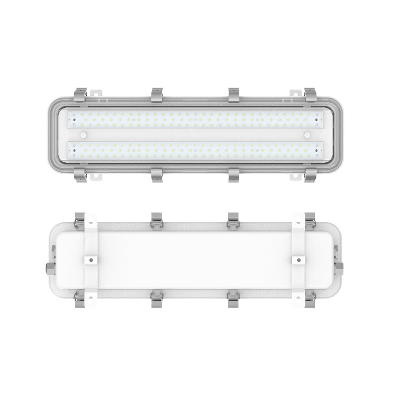 30W Explosion Proof LED Linear Light, 5000K, 100–277V AC, 0–10V Dimmable