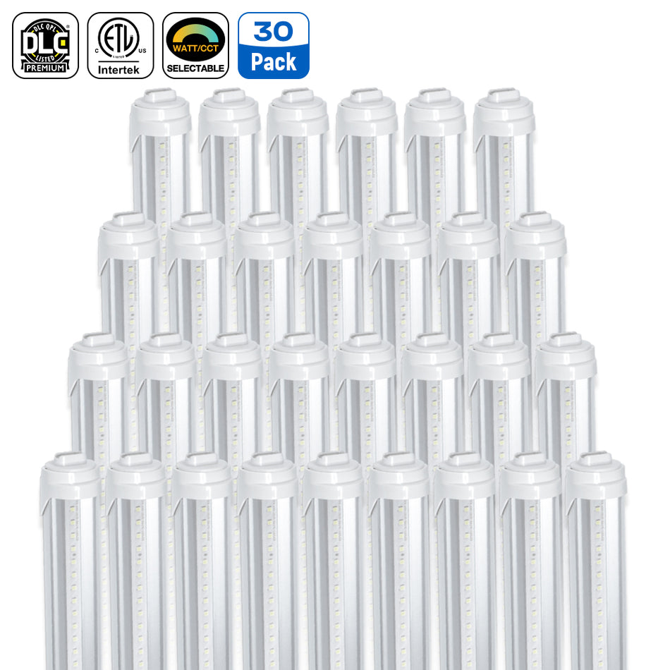 8FT LED Tube Light 100-277V 40W 5000 Lumens ETL | R17D 5000K