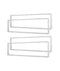 LED Backlit Flat Panel 1x4 Mount Kit