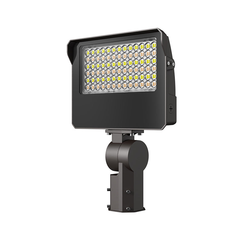 90W Selectable LED Flood Light, 3CCT & Beam Angle, 120-277V