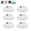 LED Round Canopy Light Tunable CCT, 4500K/5000K/5700K, 100-277VAC, Dusk-to-Dawn Photocell