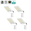4 Pack 150W LED Shoebox Light – 100W/120W/150W Selectable, 3K/4K/5K, Photocell & A&N Bracket