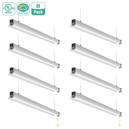 60W 4FT LED Shop Light – 7,800 Lumens, 5000K, 120V Linkable