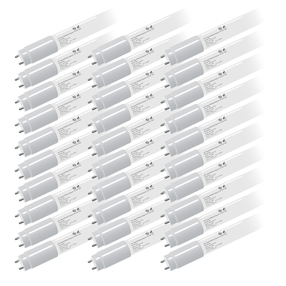 LED Glass Tube 120-277V 2100lm ETL, DLC, FCC | 15W 4FT (Milky)