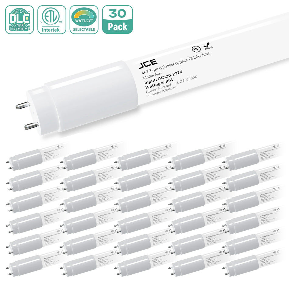 4FT T8 LED Tube Light Type B,24W 3360LM 6500K Bright Light, T8 T10 T12 LED Replacement