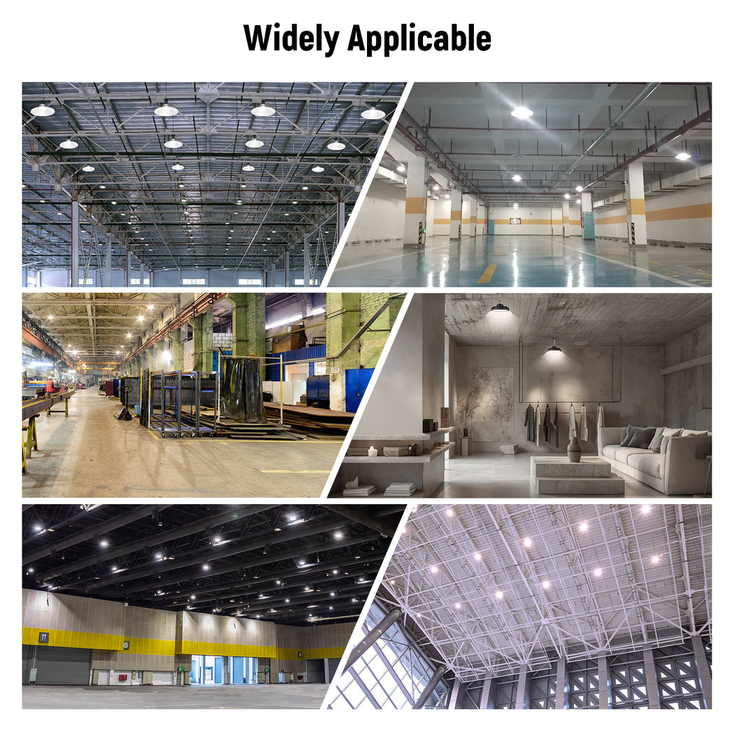 LED UFO High Bay Light 150W/200W/240W Wattage & CCT Selectable 120-277V