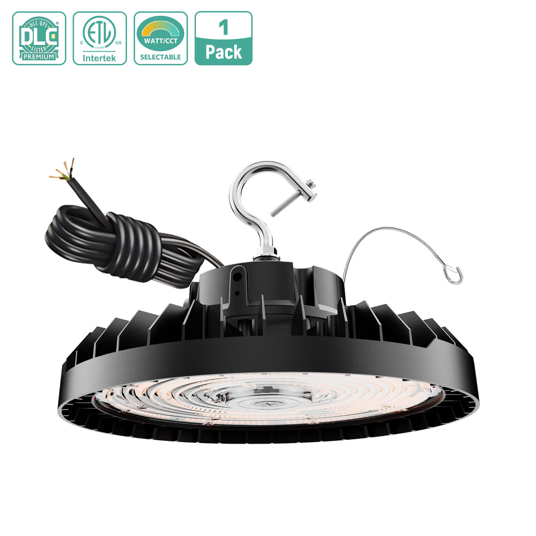 LED UFO High Bay Light 150W/200W/240W Wattage & CCT Selectable 120-277V