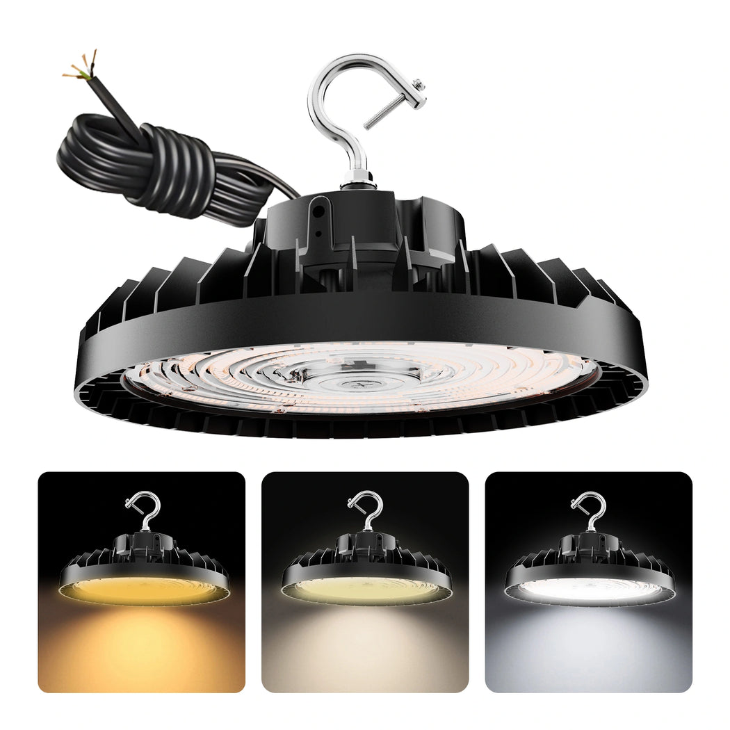 LED UFO High Bay Light 150W/200W/240W Wattage & CCT Selectable 120-277V