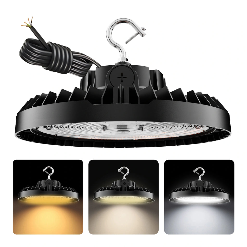 LED UFO High Bay Light 200W/240W/300W Wattage & 3CCT Selectable 42,000LM | 120-277V